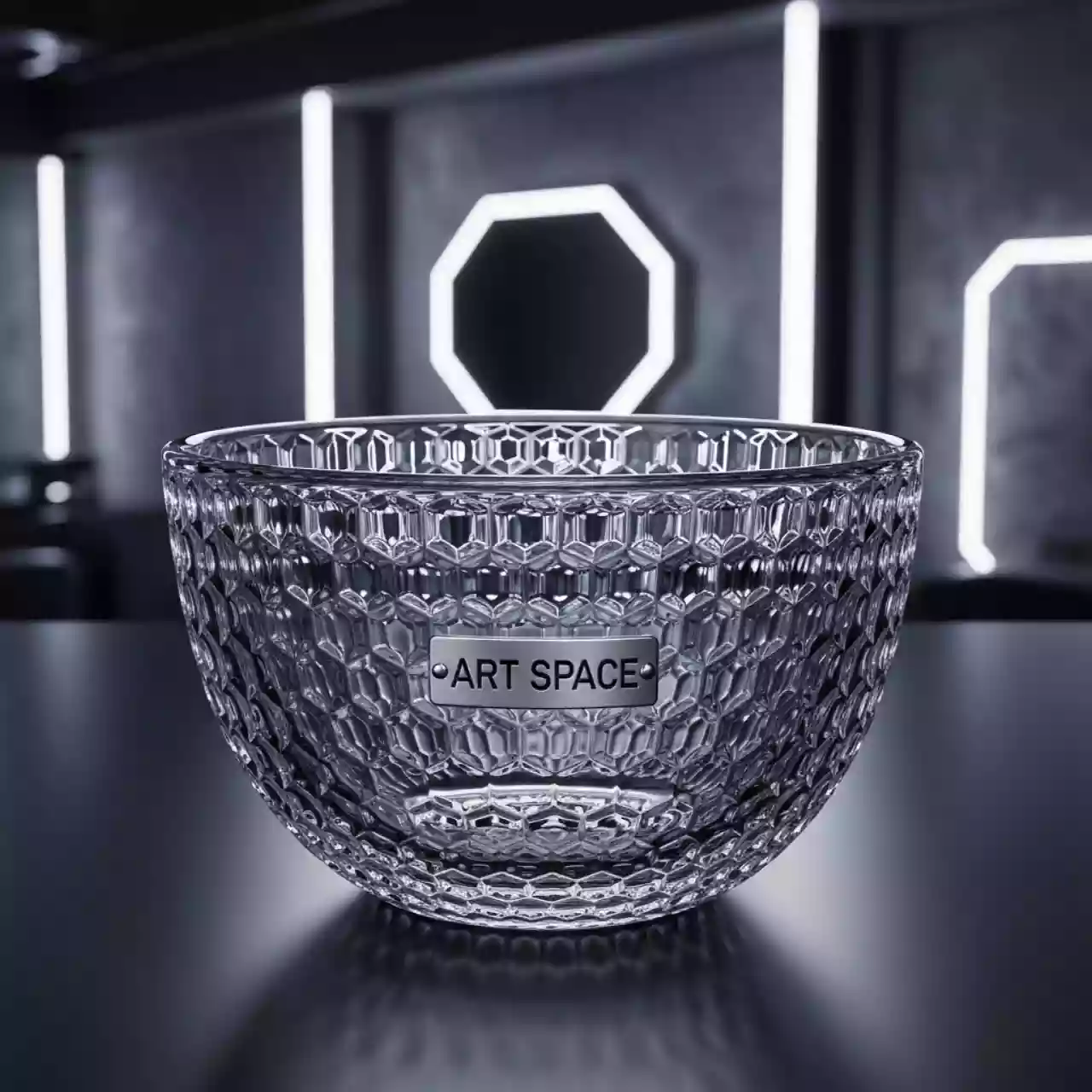 Аренда Салатник стекло Хани 550 мл диаметр 135 мм высота 7 мм в Gamma Sirius — ART SPACE