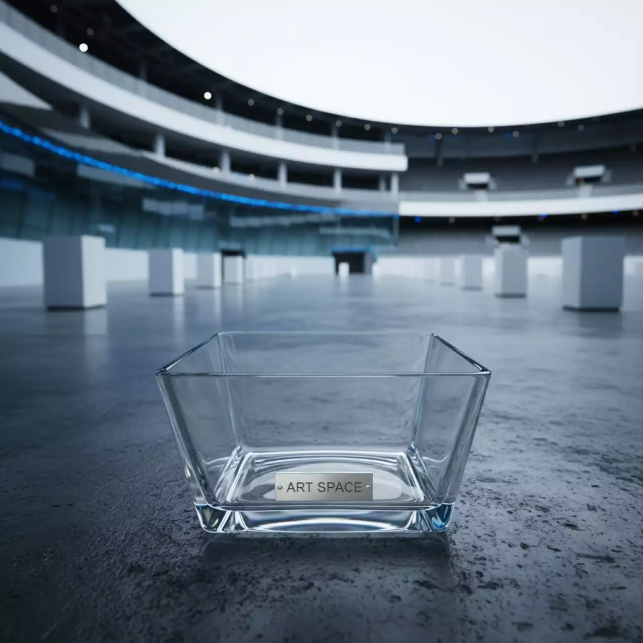 Аренда Салатник стеклянный 3000 мл 220х220 мм высота 135 мм в Ледовом дворце «Айсберг» — ART SPACE