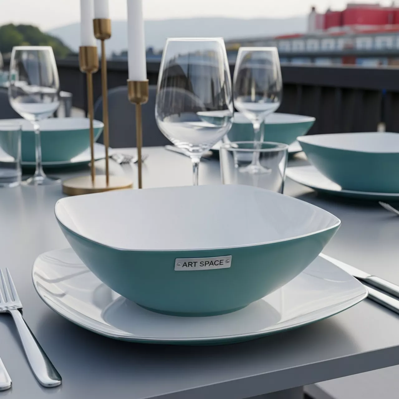 Аренда Салатника квадратного Chan Wave Quadro 115 мм 300 мл в Skypark Sochi — ART SPACE