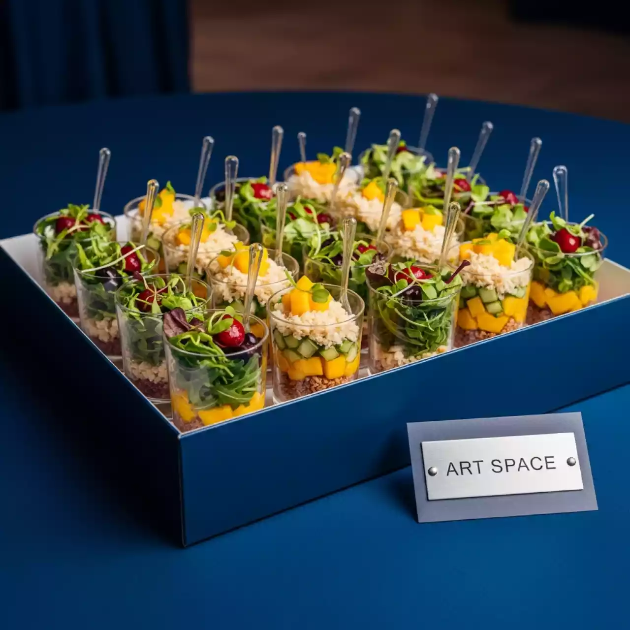Аренда Салаты в верринах бокс сет № 3 в отеле «Богатырь» — ART SPACE