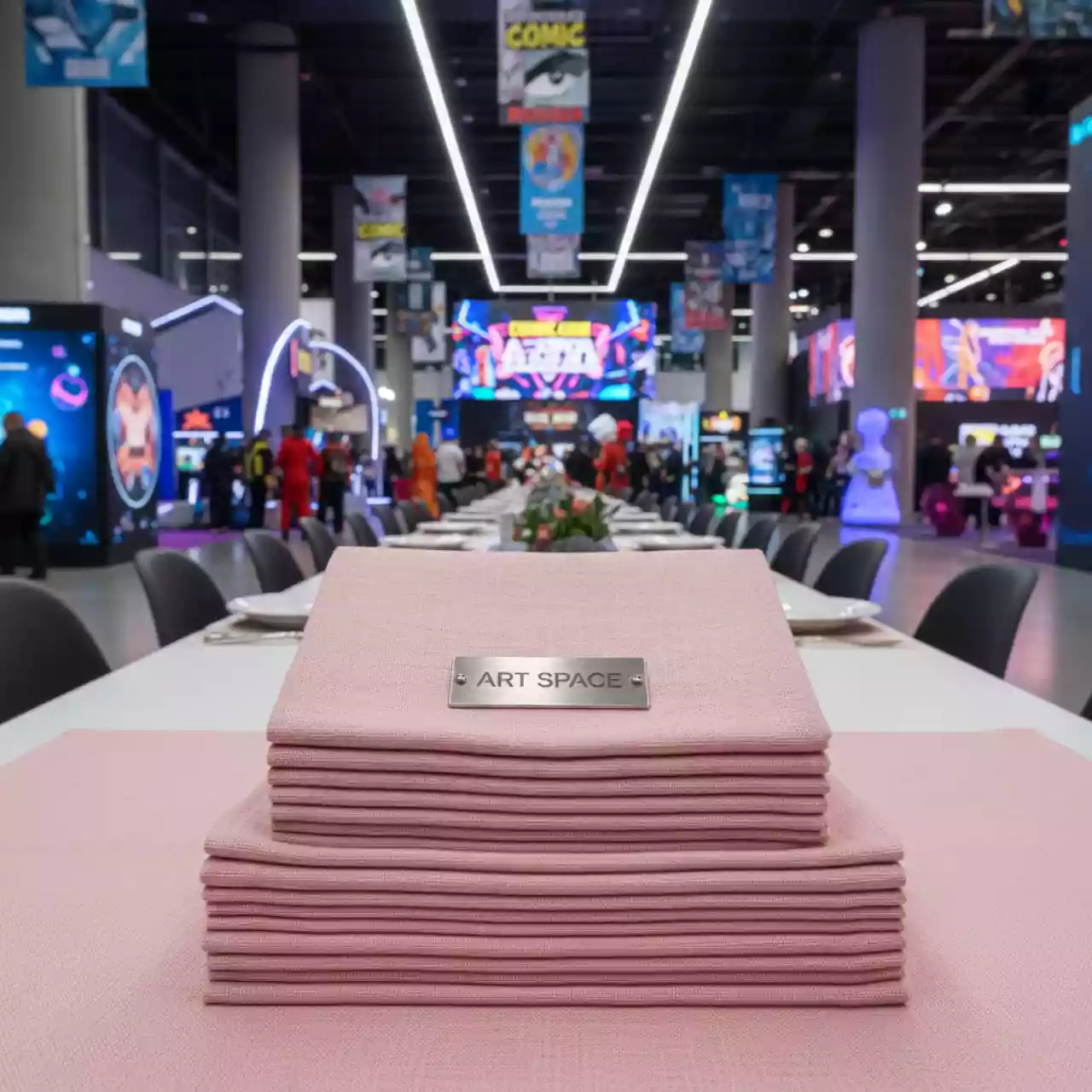 Аренда Салфетка 45х45 см льняная розовая в Karat Resort — ART SPACE