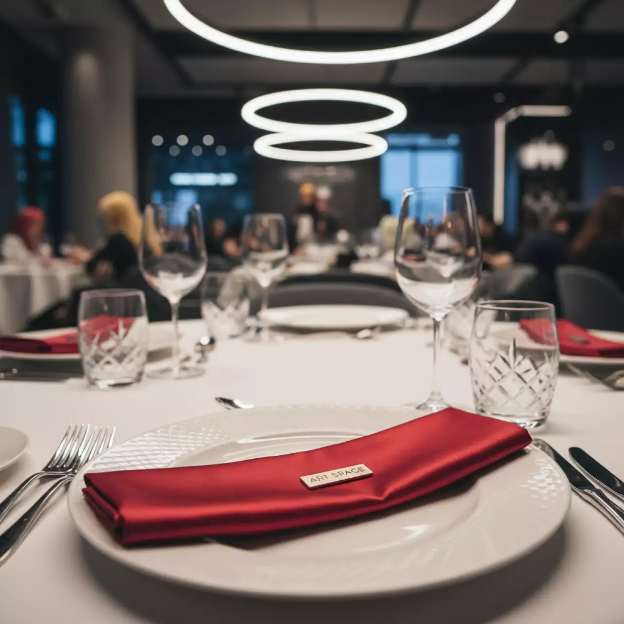 Аренда Салфетка атласная тонкая Аккорд красная в ресторане «Плакучая Ива» — ART SPACE