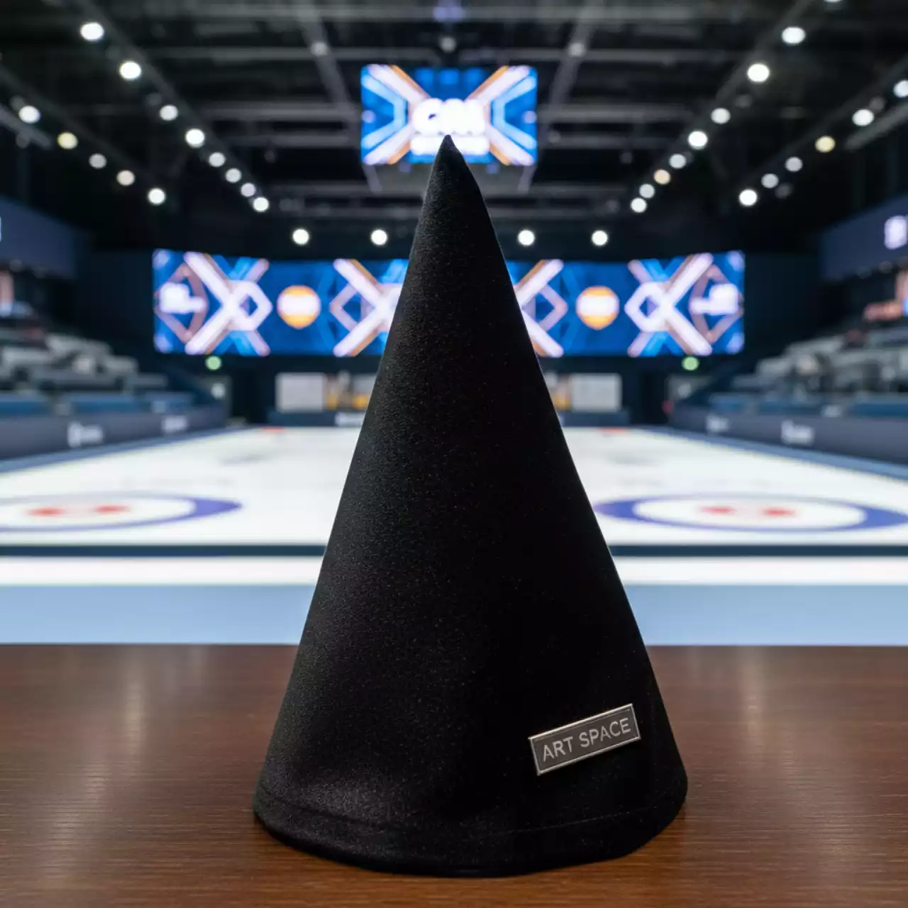 Аренда Салфетка банкетная Бархат черная в Керлинговом центре «Ледяной куб» — ART SPACE