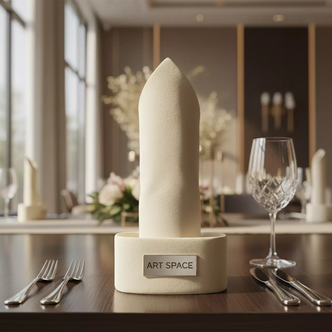 Аренда Салфетка банкетная Бархат слоновая кость в Pullman Sochi Centre — ART SPACE