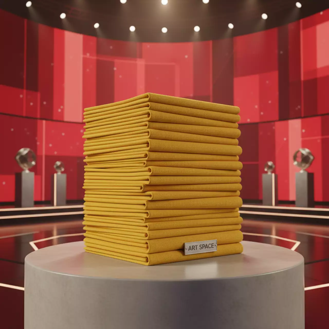 Аренда Салфетка банкетная Муслин желтая в Red Arena — ART SPACE