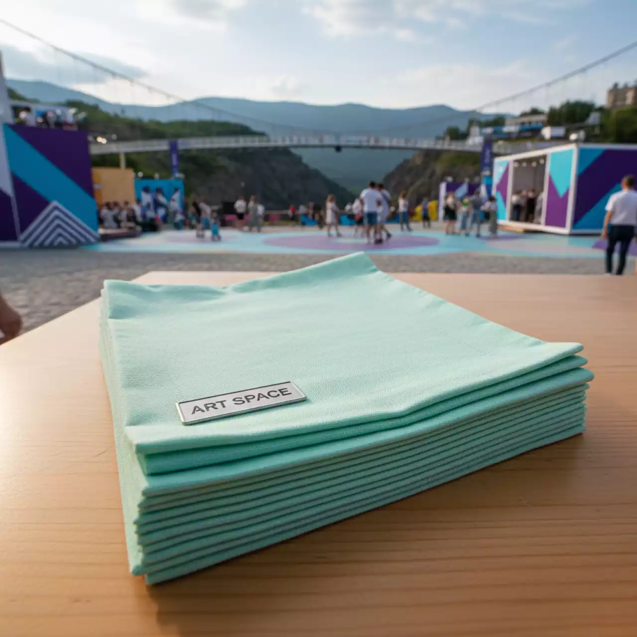 Аренда Салфетка банкетная мятная Skypark Sochi — ART SPACE