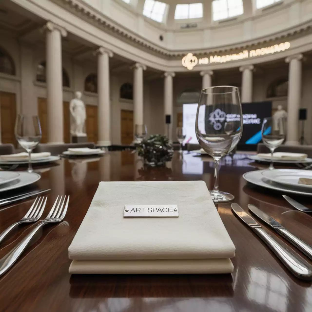 Аренда Салфетка бархатная матовая Альт айвори на Медальной площади — ART SPACE