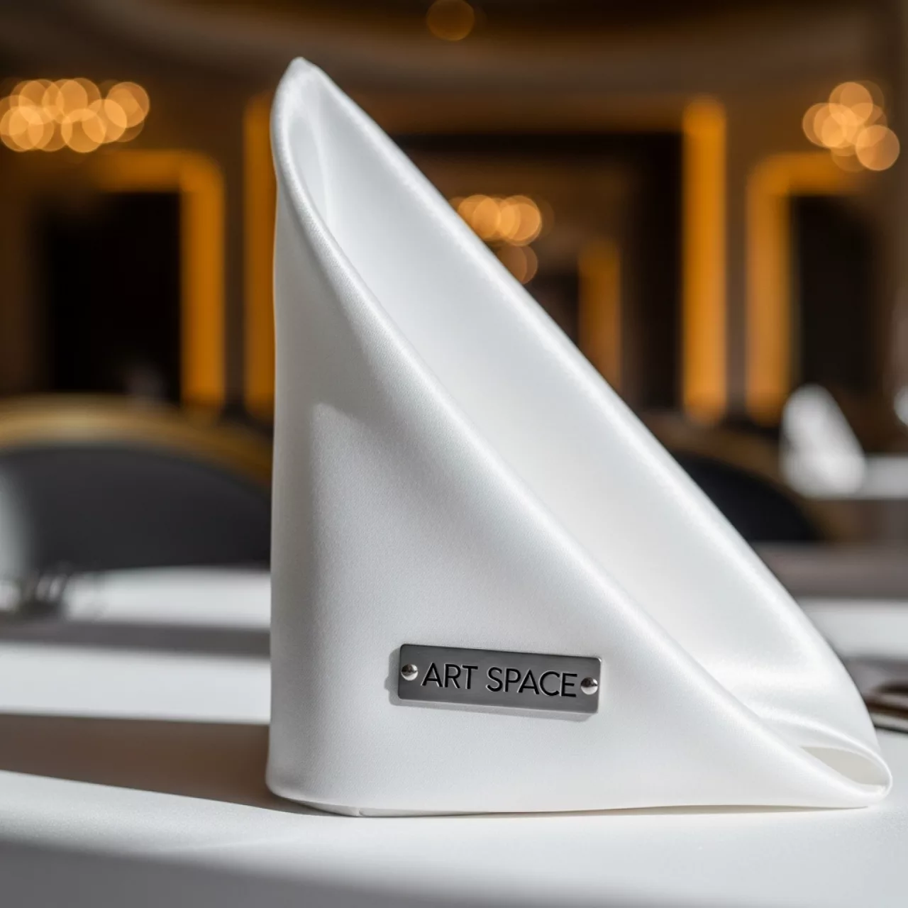 Аренда Салфетка белая атлас 45х45 см в отеле «Богатырь» — ART SPACE