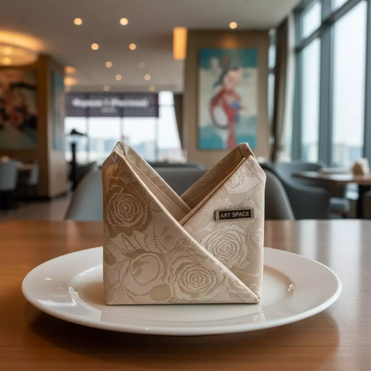 Аренда Салфетка бежевая Жаккард 45х45 см в Cosmos Sochi Hotel — ART SPACE