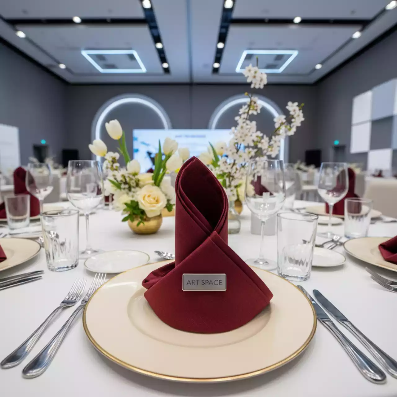 Аренда Салфетка бордовая 30х30 см в ОКЦ «Галактика» — ART SPACE