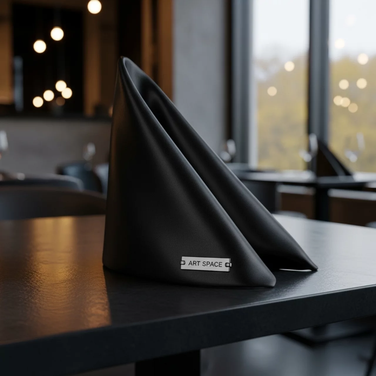 Аренда Салфетка черная 40х40 см атласная в ресторане «Sanremo» — ART SPACE