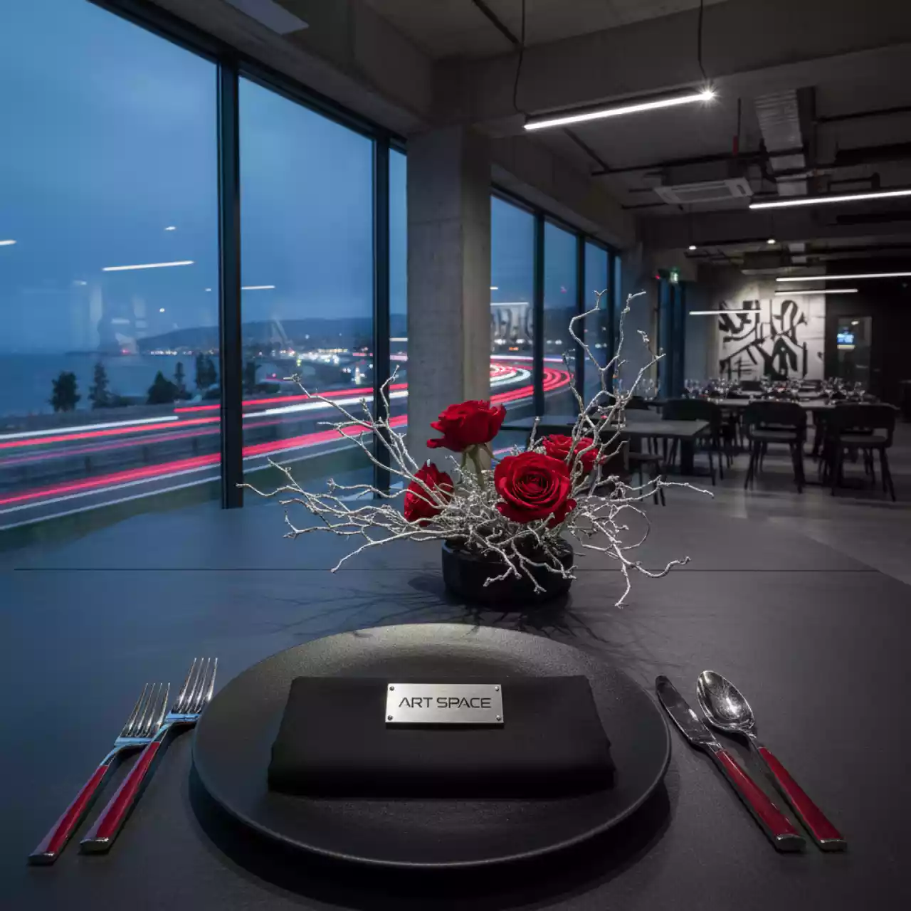 Аренда Салфетка черная R4E 00265 в ресторане «Магеллан» — ART SPACE