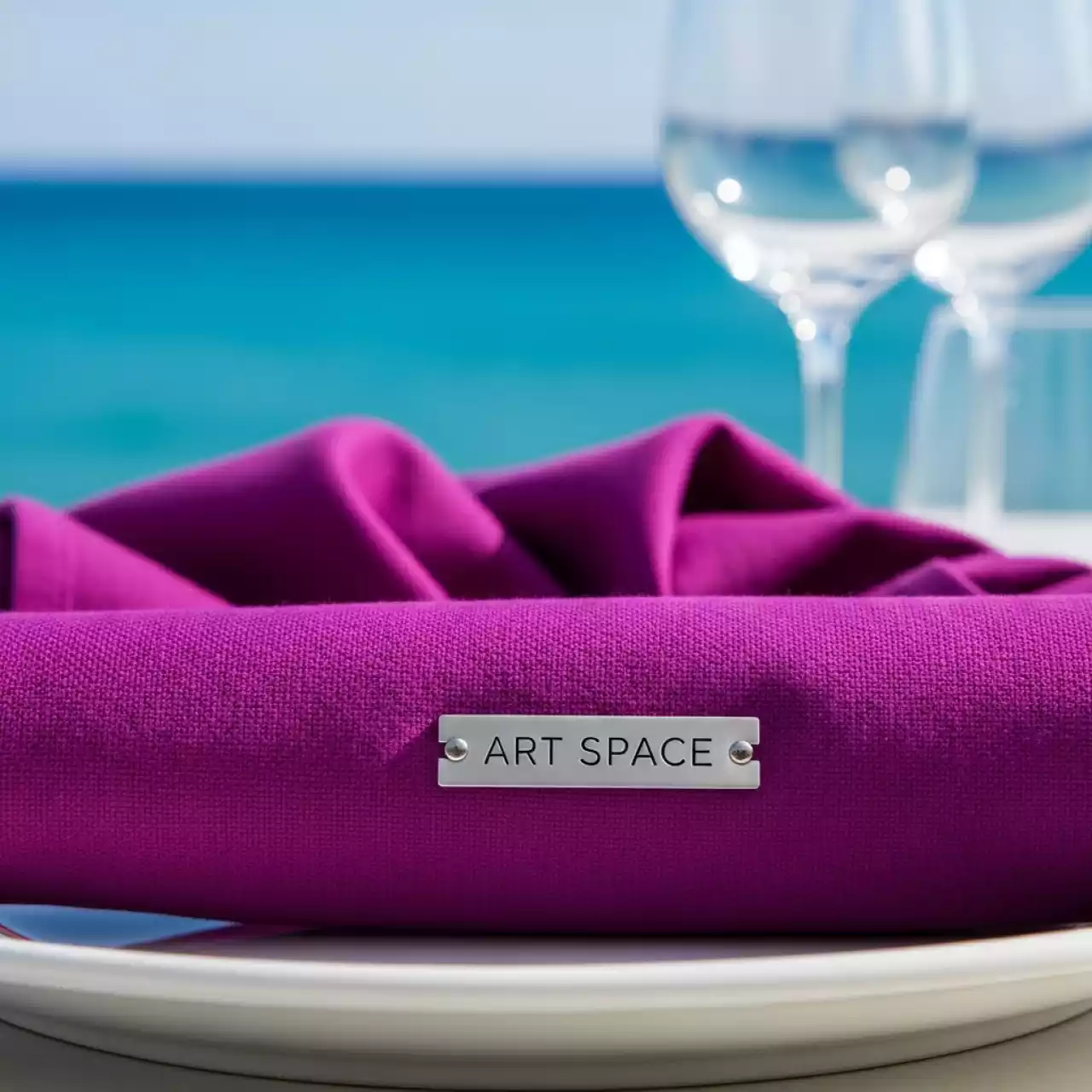 Аренда Салфетка фиолетовая на пляже «Ривьера» — ART SPACE