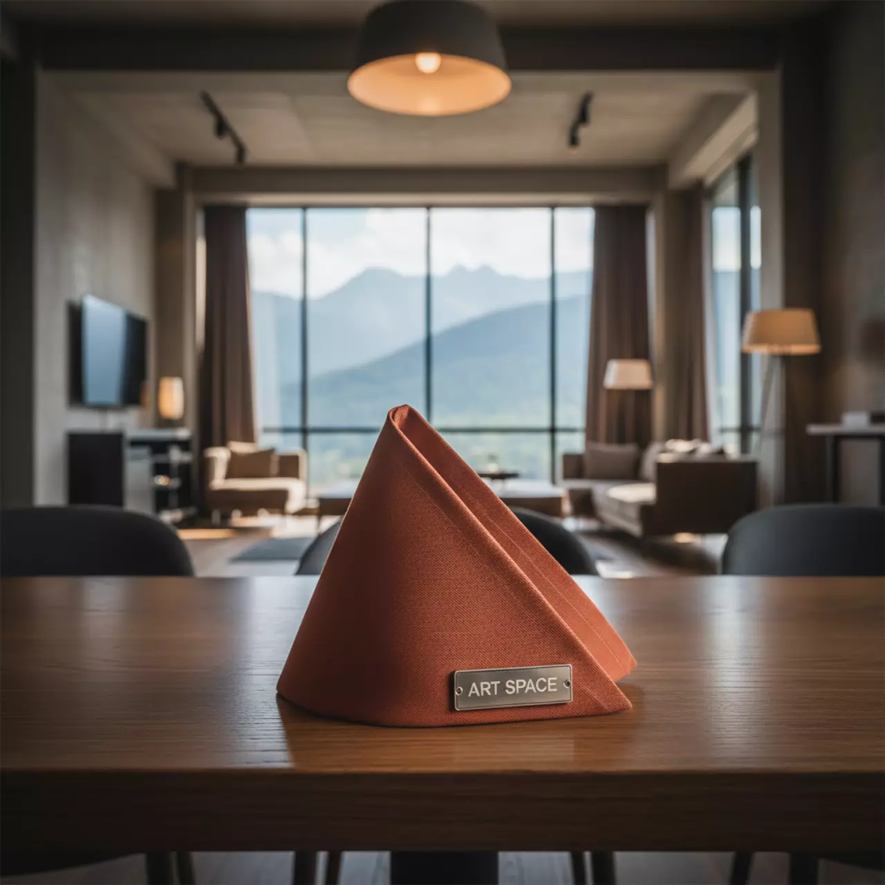 Аренда Салфетка габардин терракот в Radisson Hotel Rosa Khutor — ART SPACE