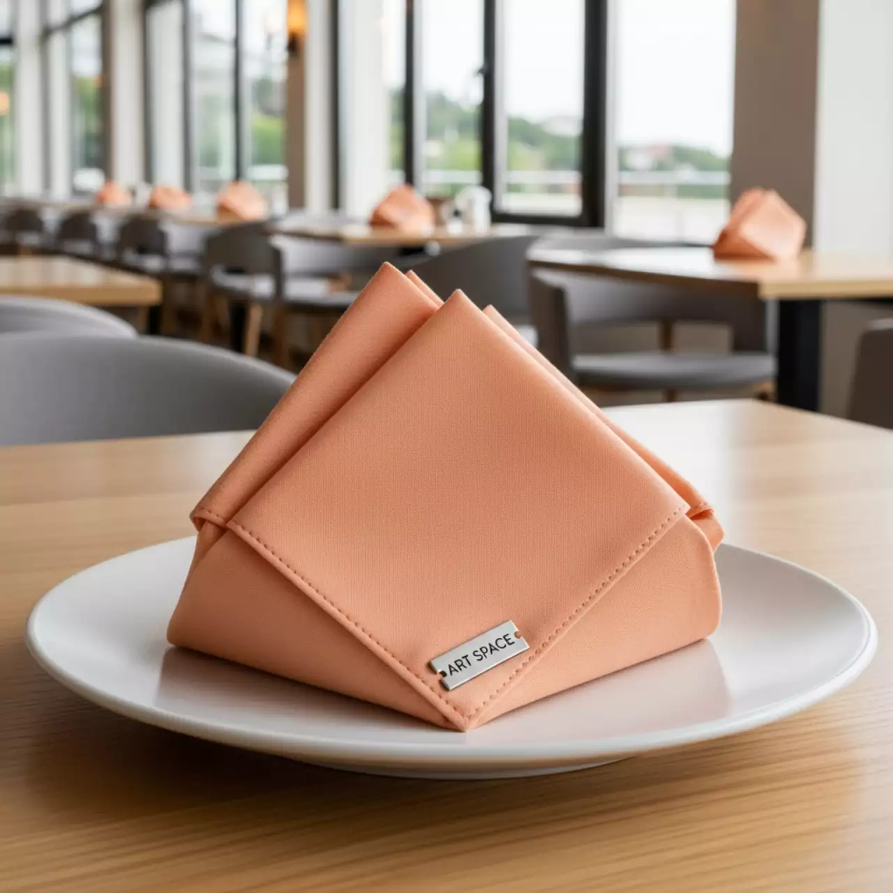 Аренда Салфетка габардиновая Рондо персиковая в ресторане «Sanremo» — ART SPACE