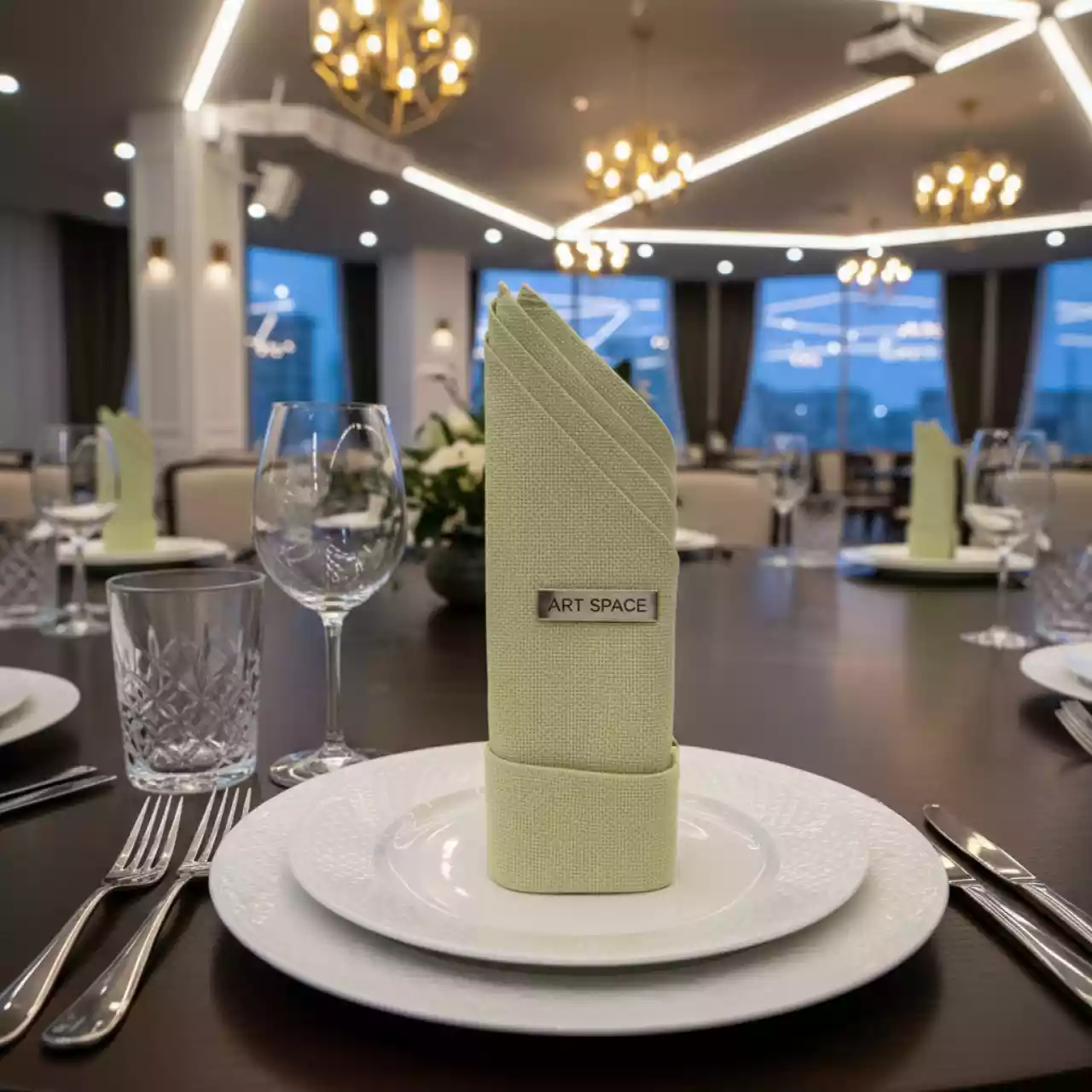 Аренда Салфетка из матина пастельно грушевая в Gamma Sirius — ART SPACE