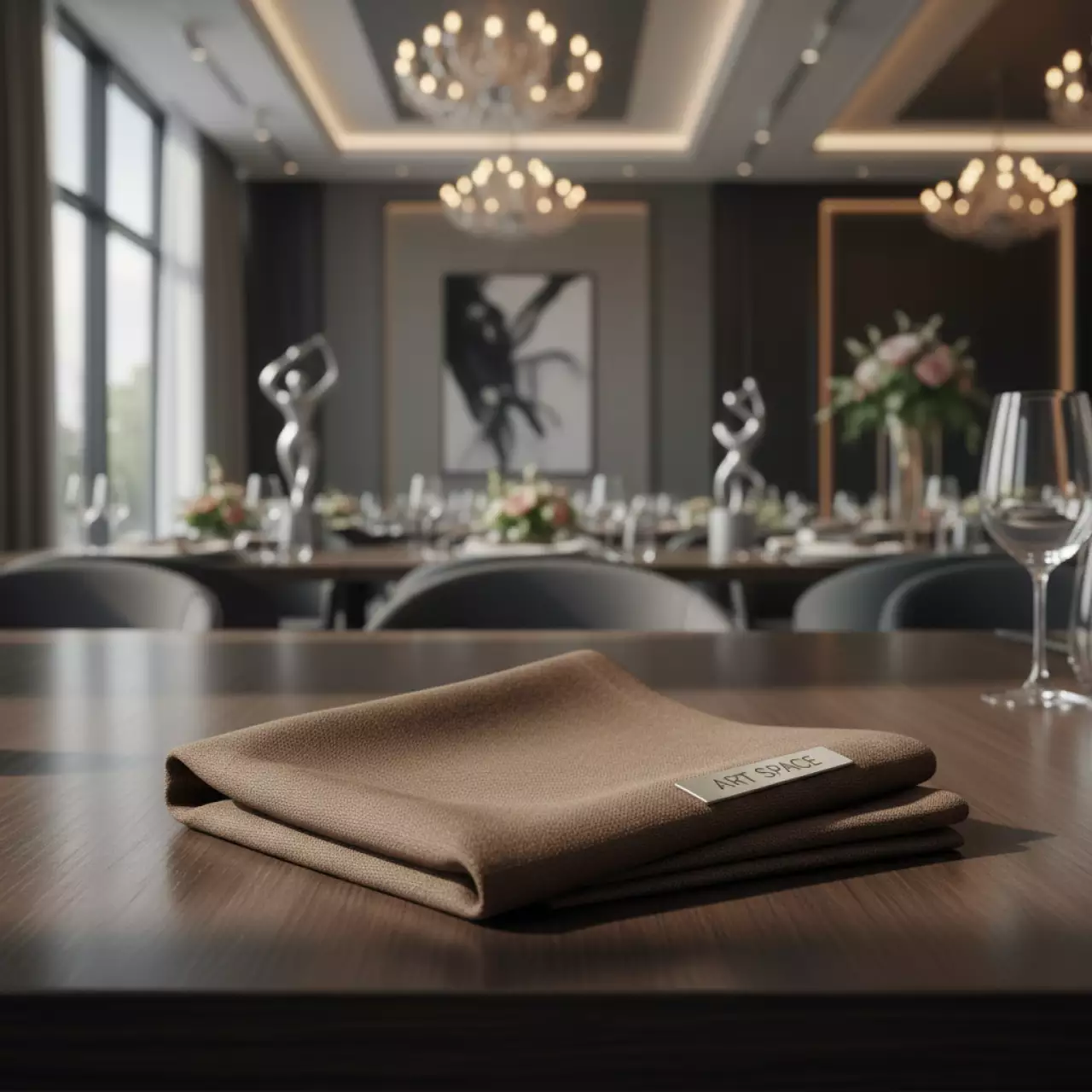 Аренда Салфетка коричневая 45х45 см в гранд-отеле «Жемчужина» — ART SPACE