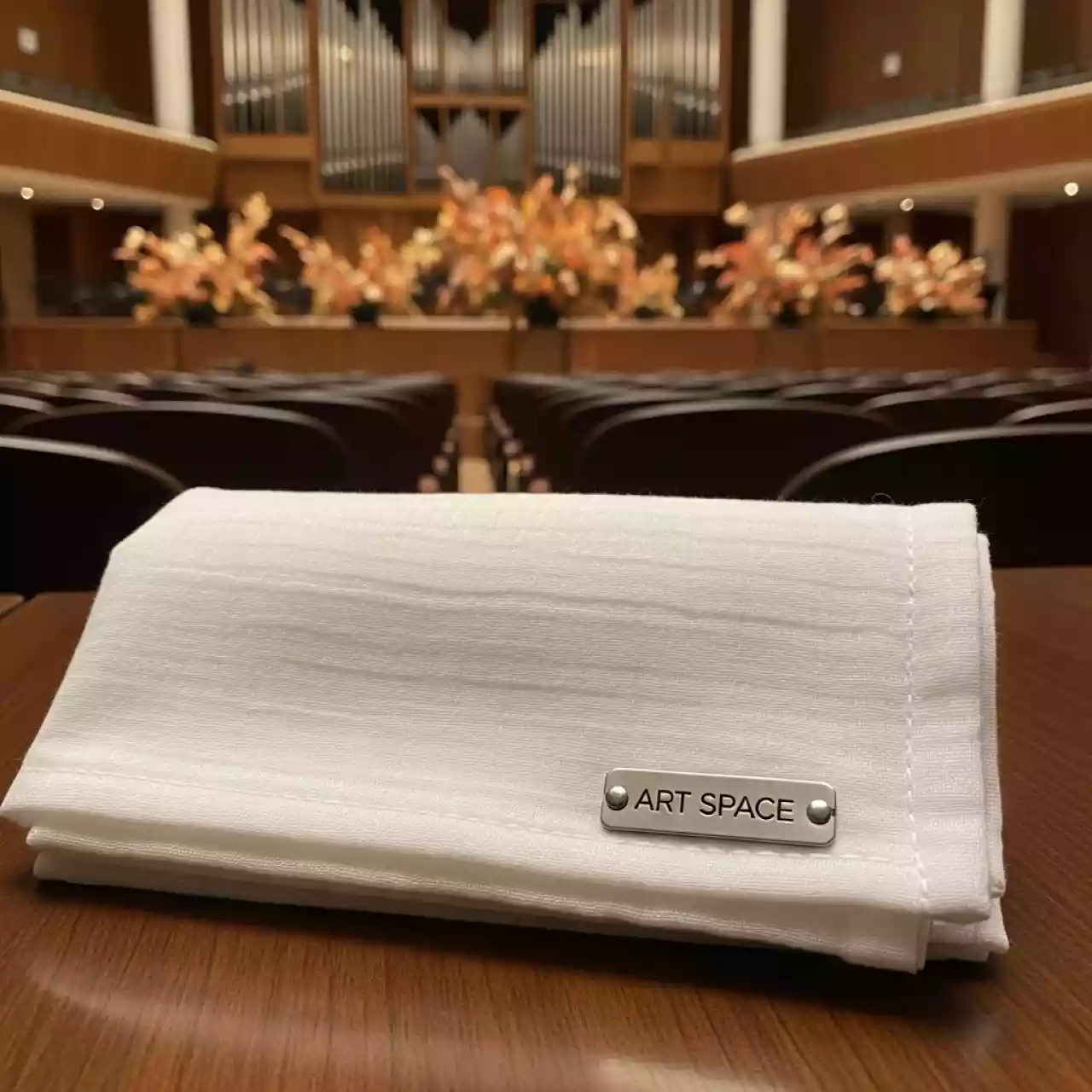 Аренда Салфетка муслиновая белая Тирсо 711 в Зале органной и камерной музыки — ART SPACE