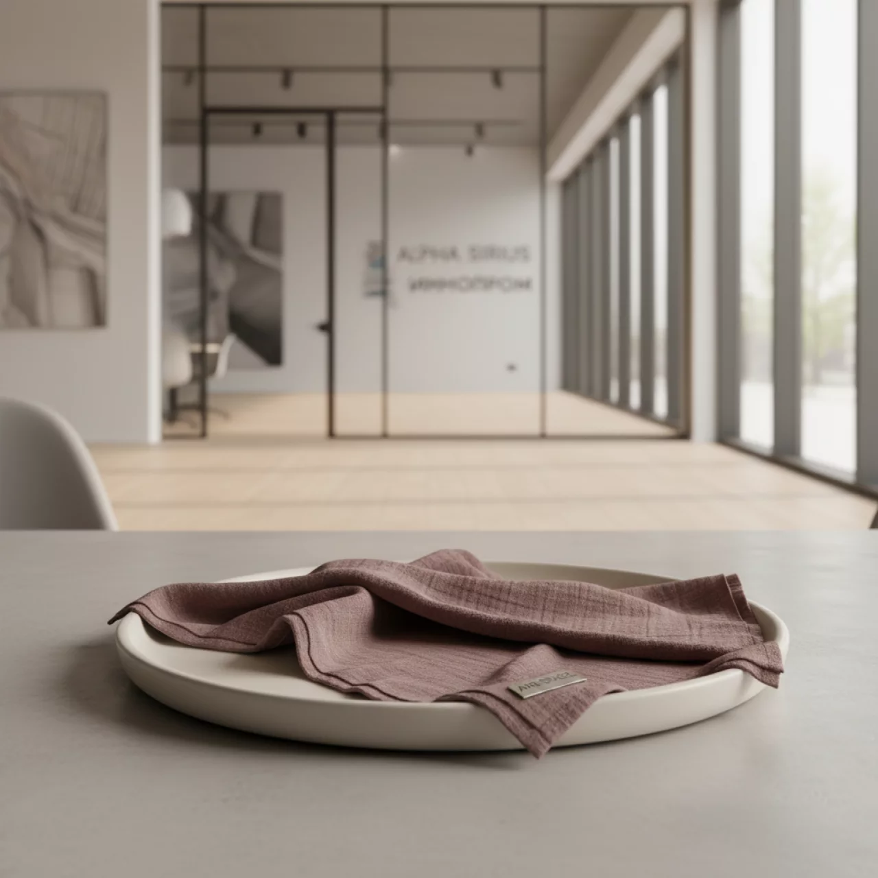 Аренда Салфетка муслиновая цвета брунии Тирсо 719 в Alpha Sirius — ART SPACE