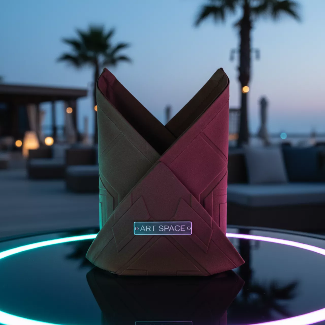 Аренда Салфетка шоколадная 30х30 см в пляжном комплексе VinoGrad — ART SPACE