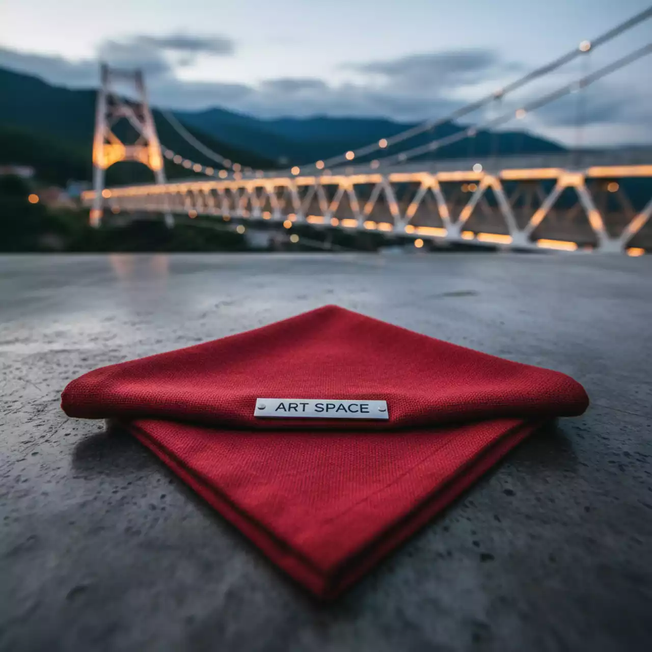 Аренда Салфетка текстильная красная 30х30 см в Skypark Sochi — ART SPACE