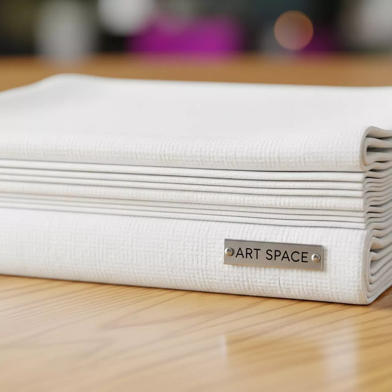 Аренда Салфетка жаккардовая белая 30х30 см на пляже «Маяк» — ART SPACE