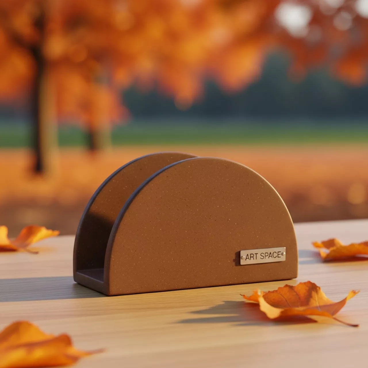 Аренда Салфетница коричневая Доломит в парке «Ривьера» — ART SPACE