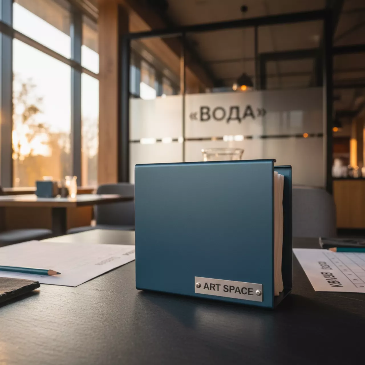 Аренда Салфетница металлическая 190х190х65 мм в ресторане «Voda» — ART SPACE