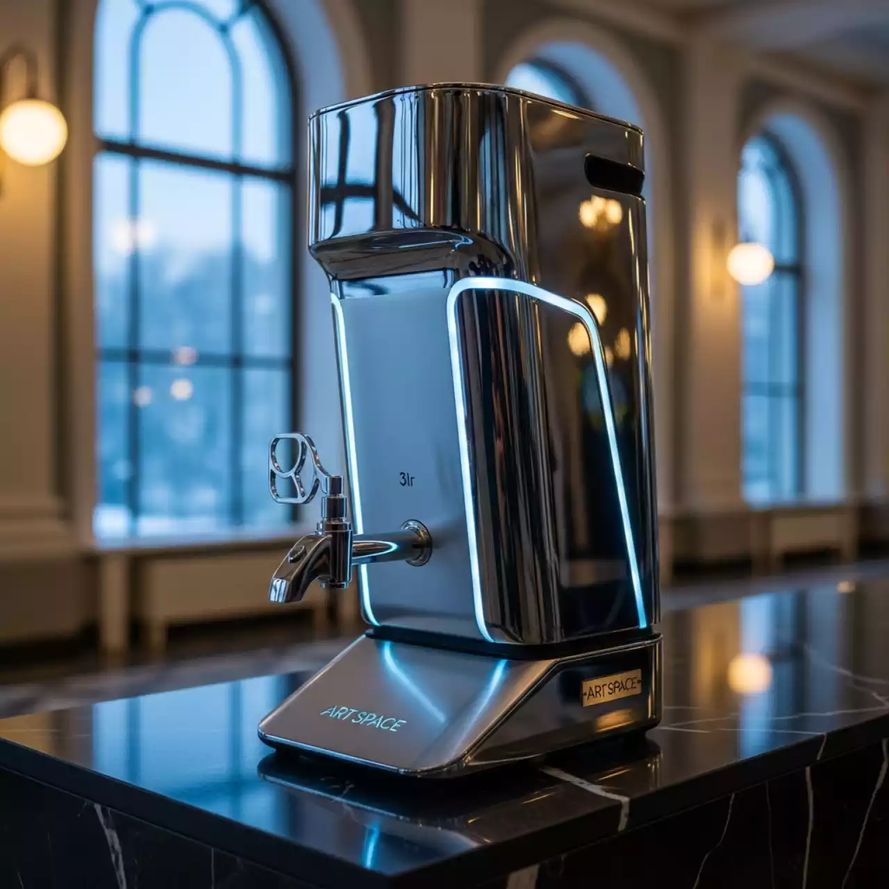 Аренда Самовар электрический 3 л серебряный в Boutique Hotel PORTUM 1905 — ART SPACE