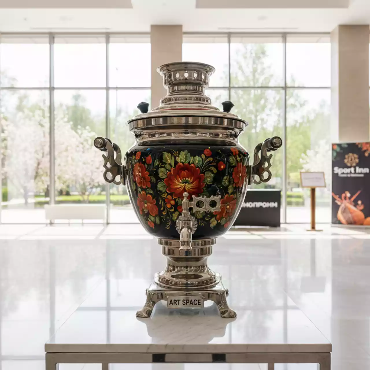 Аренда Самовар электрический расписной 10 л в Sport Inn Hotel & Wellness — ART SPACE