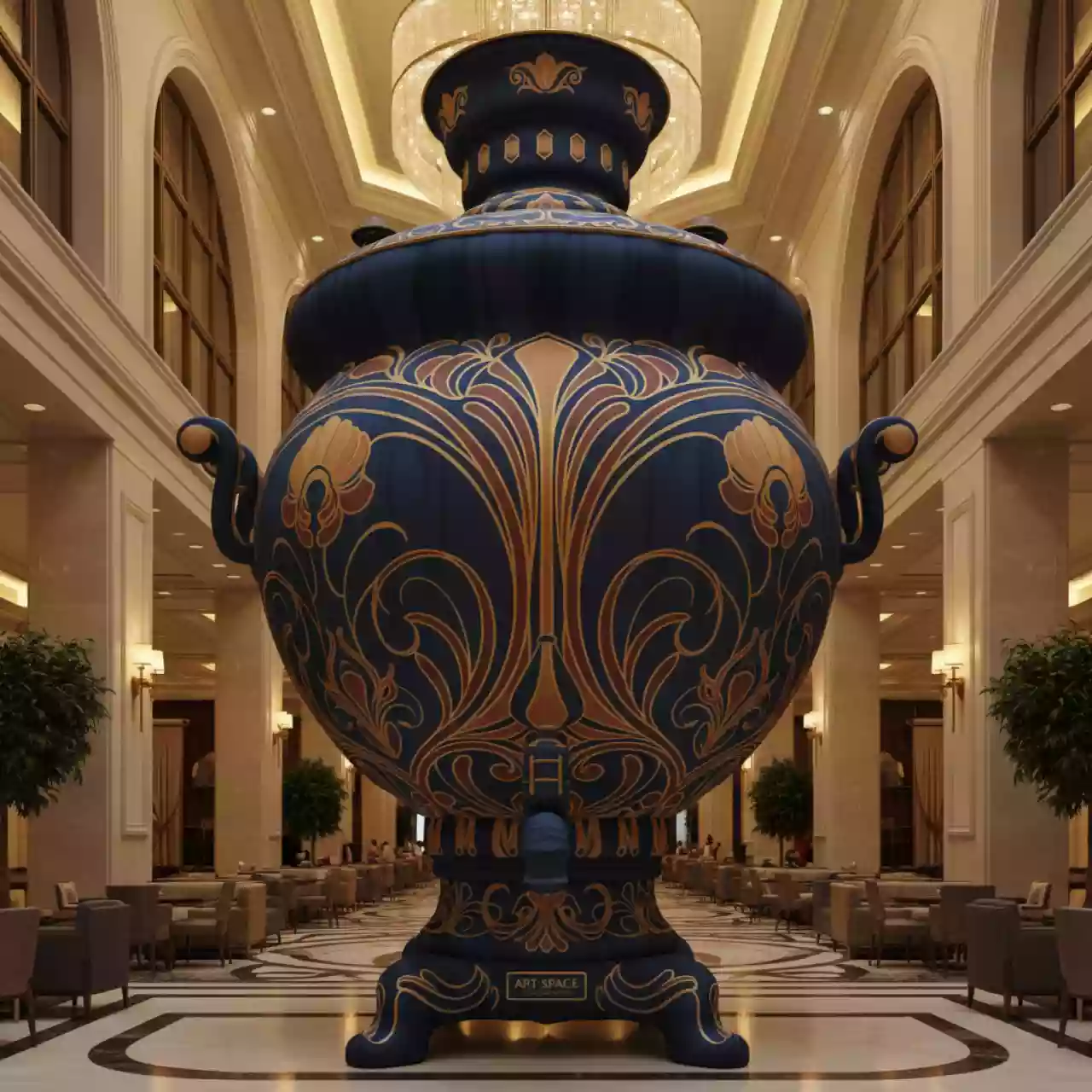 Аренда Самовар надувной в отеле Radisson Lazurnaya — ART SPACE