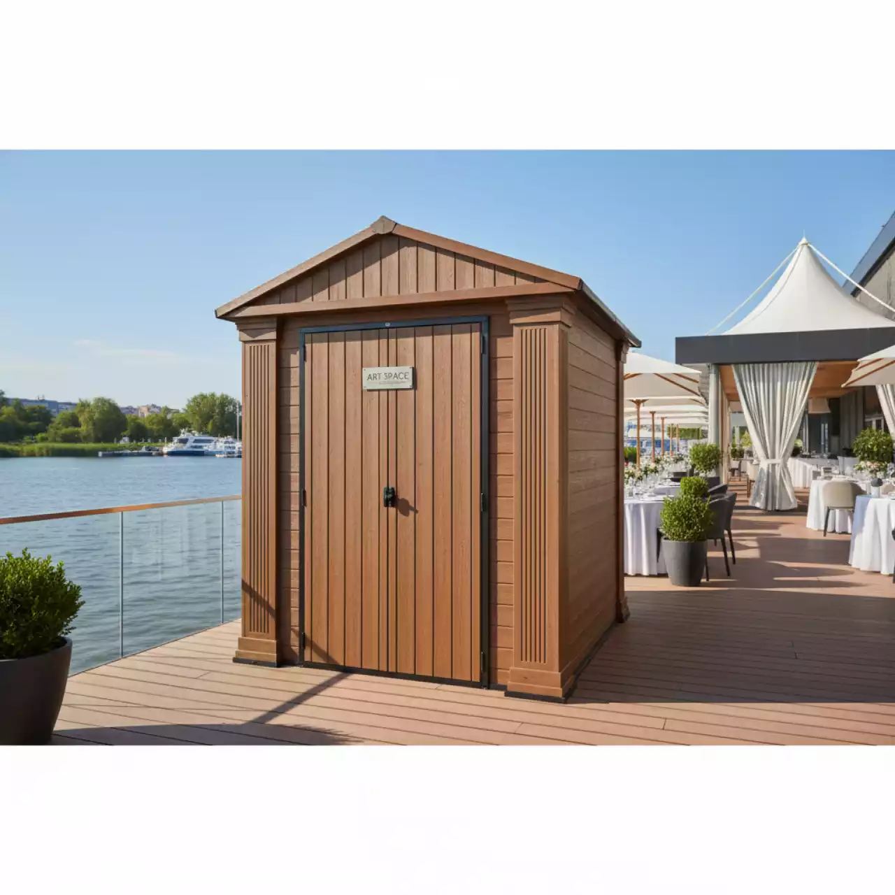 Аренда Сарай Дарвин 6х6 183х182 см коричневый в ресторане «Voda» — ART SPACE