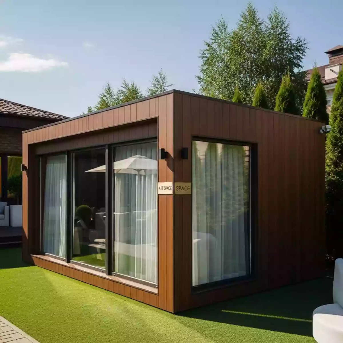 Аренда Сарай Дарвин 6х6 коричневый в ресторане «Сыроварня» — ART SPACE