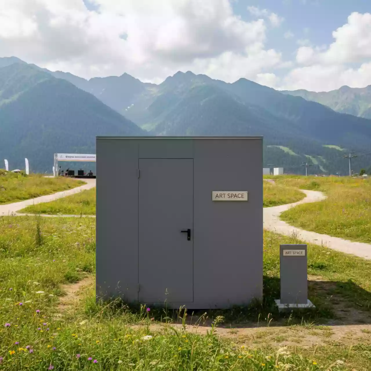 Аренда Сарай под покраску Артисан 7х7 серый в Radisson Hotel Rosa Khutor — ART SPACE