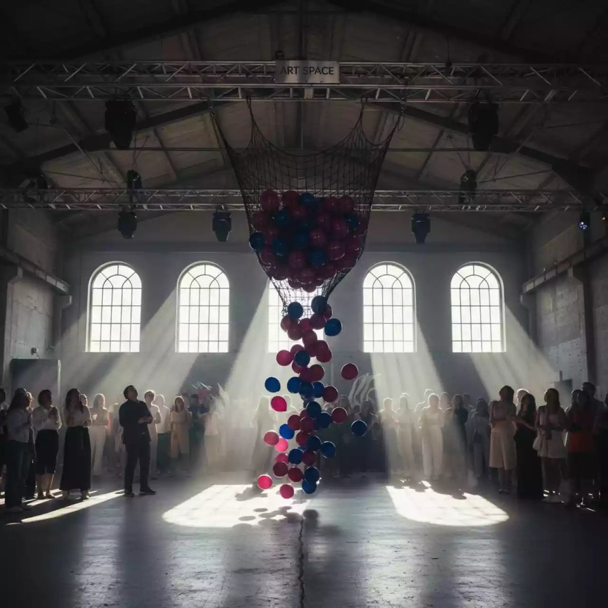 Аренда Сброс воздушных шаров 200 шт в ресторане «Voda» — ART SPACE