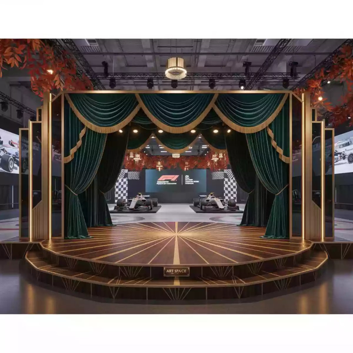 Аренда Сцена 3х4 м в Керлинговом центре «Ледяной куб» — ART SPACE