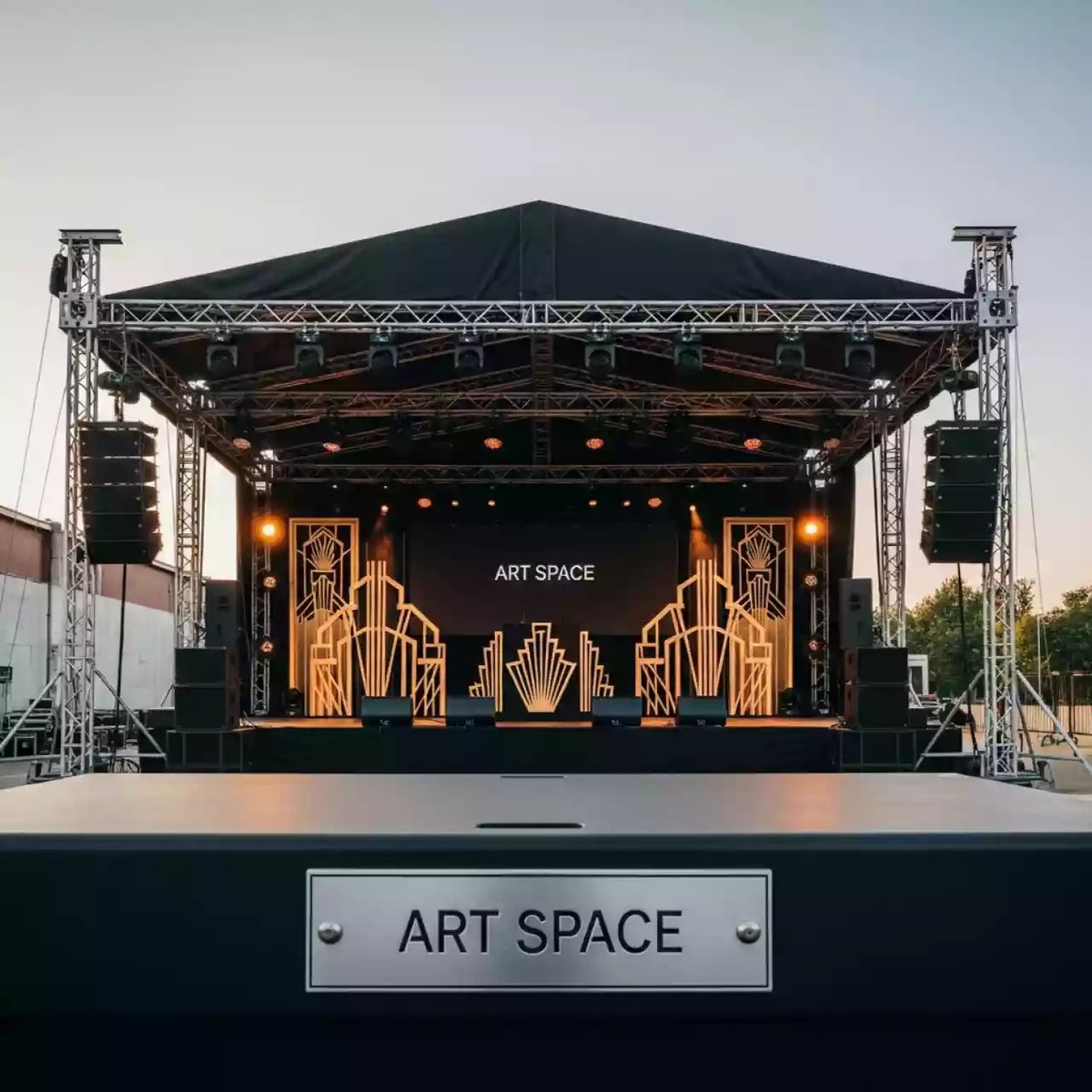 Аренда Сцена 4х3 м с крышей и оборудованием в Сириус Арене — ART SPACE