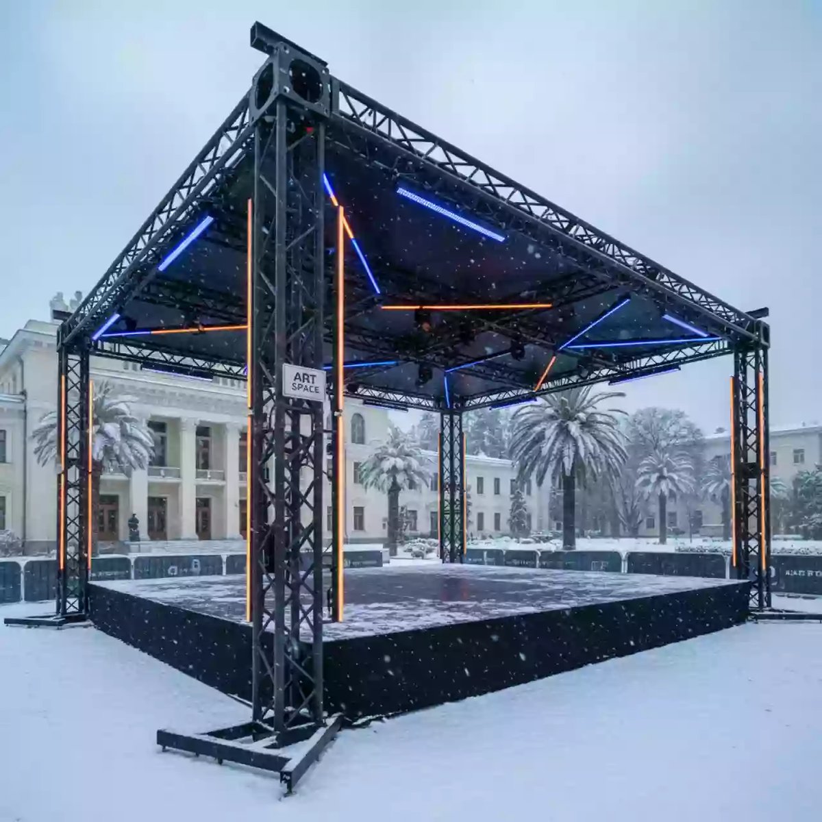 Аренда Сцена 4х3 м в санатории «Металлург» — ART SPACE