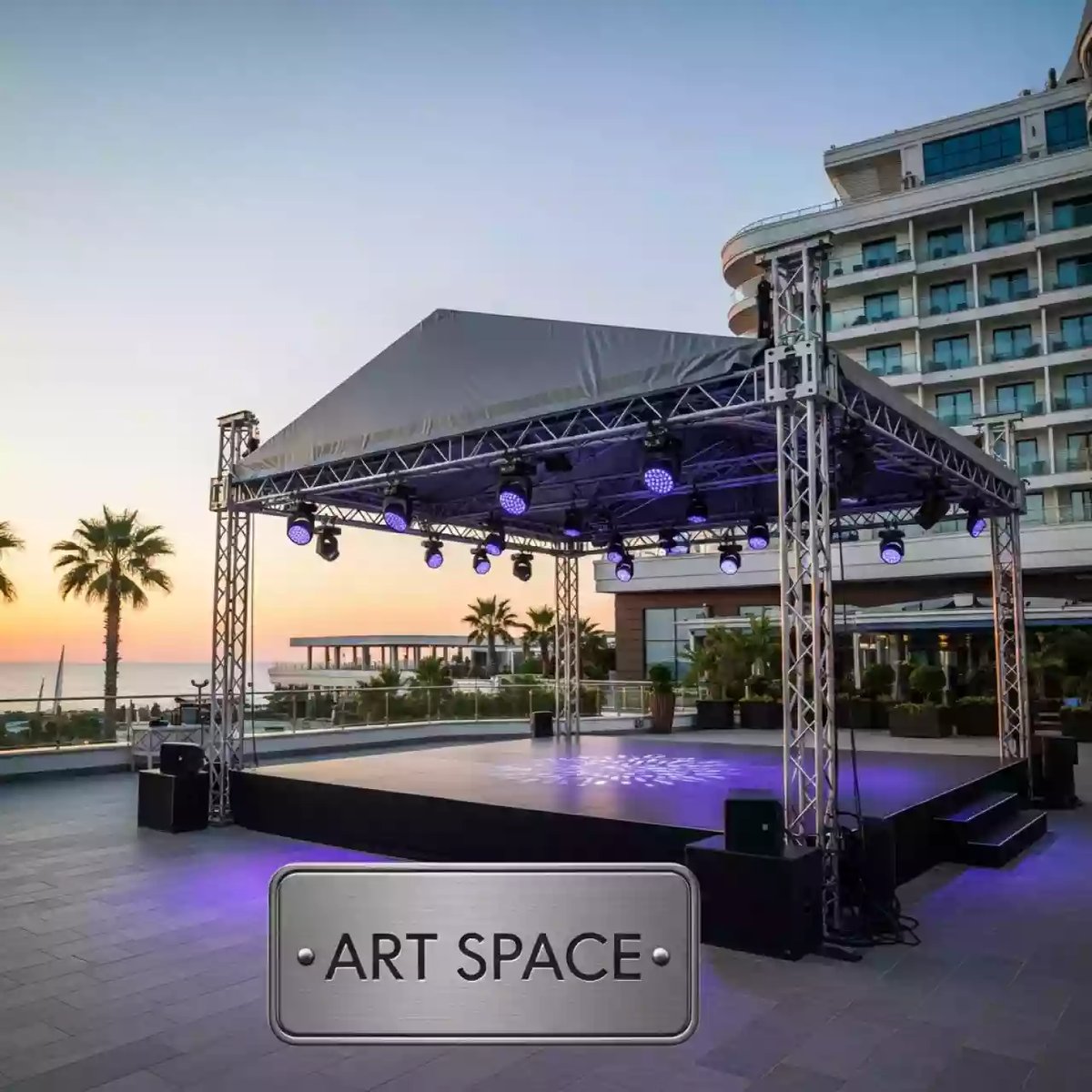 Аренда Сцена 6х4 м с крышей в комплексе Sea Galaxy — ART SPACE