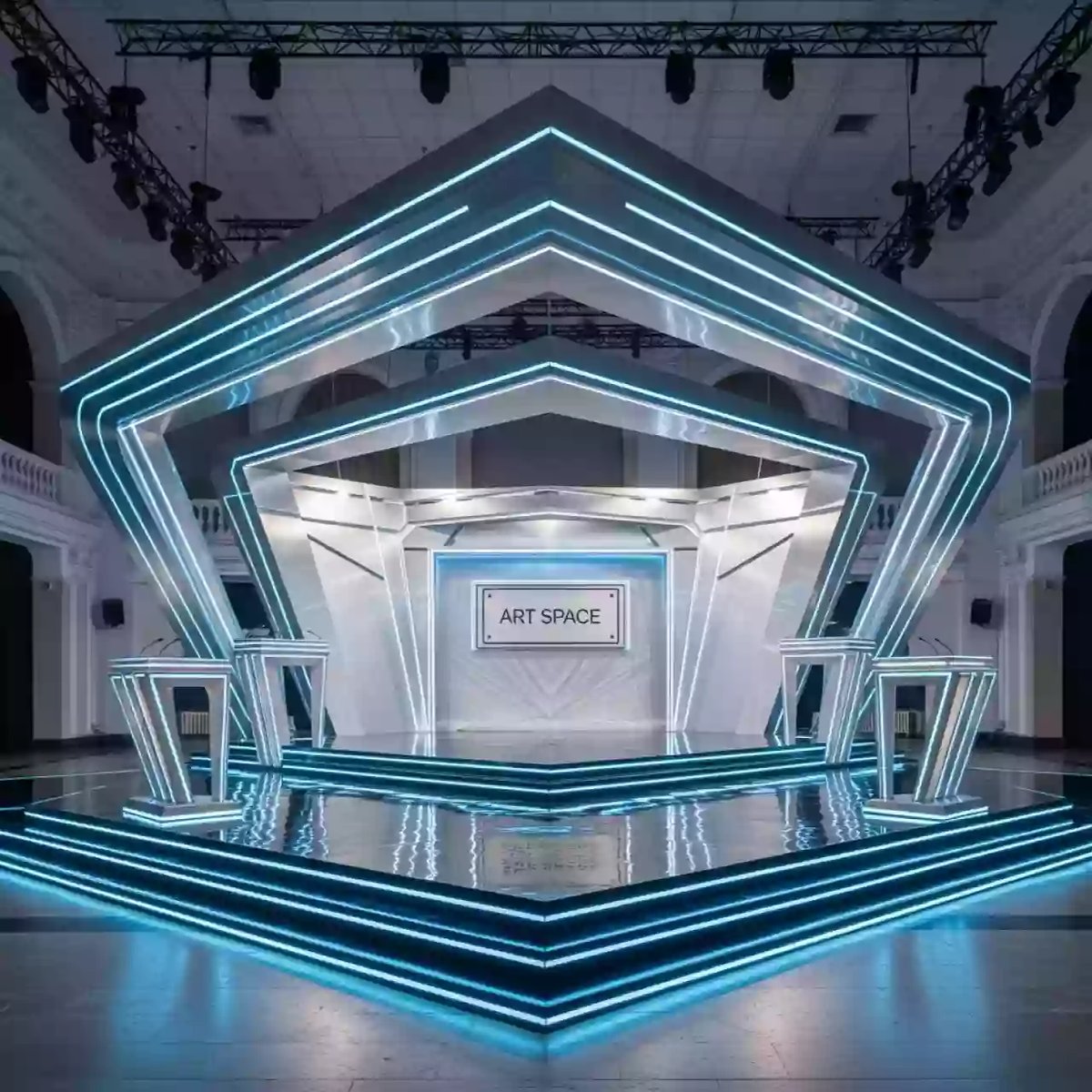 Аренда Сцена крыша и подиумы в Зале органной и камерной музыки — ART SPACE