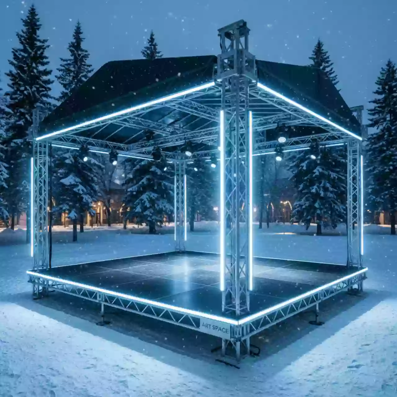 Аренда Сцена Layher 12х8 м в санатории «Сочи» — ART SPACE