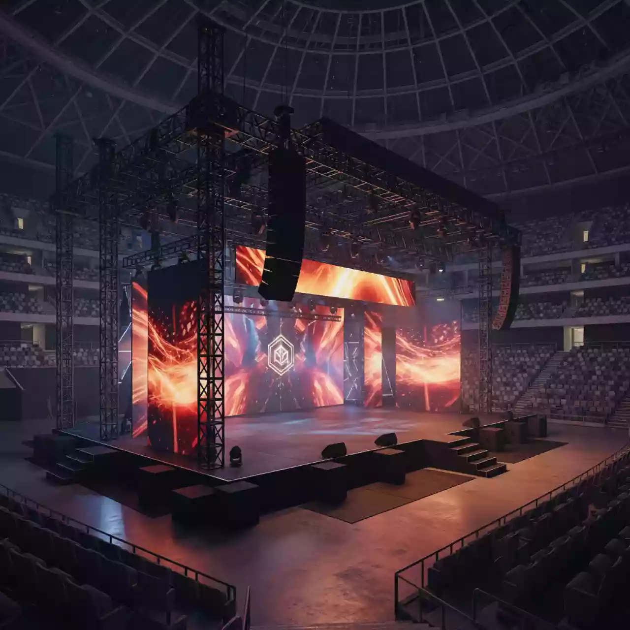 Аренда Сцена разборная для концерта 14х10 м в Сириус Арене — ART SPACE