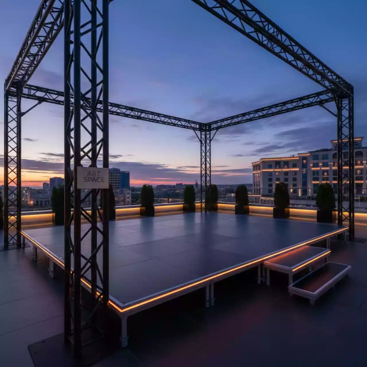 Аренда Сцена разборная для концерта в Sport Inn Hotel & Wellness — ART SPACE