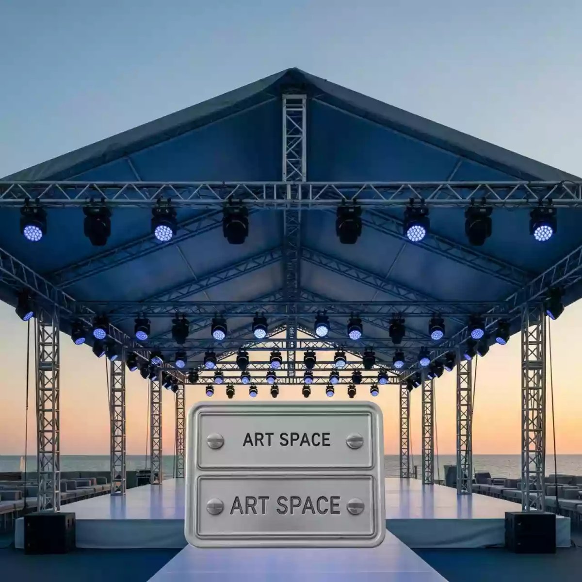 Аренда Сцена с двускатной крышей в пляжном комплексе VinoGrad — ART SPACE