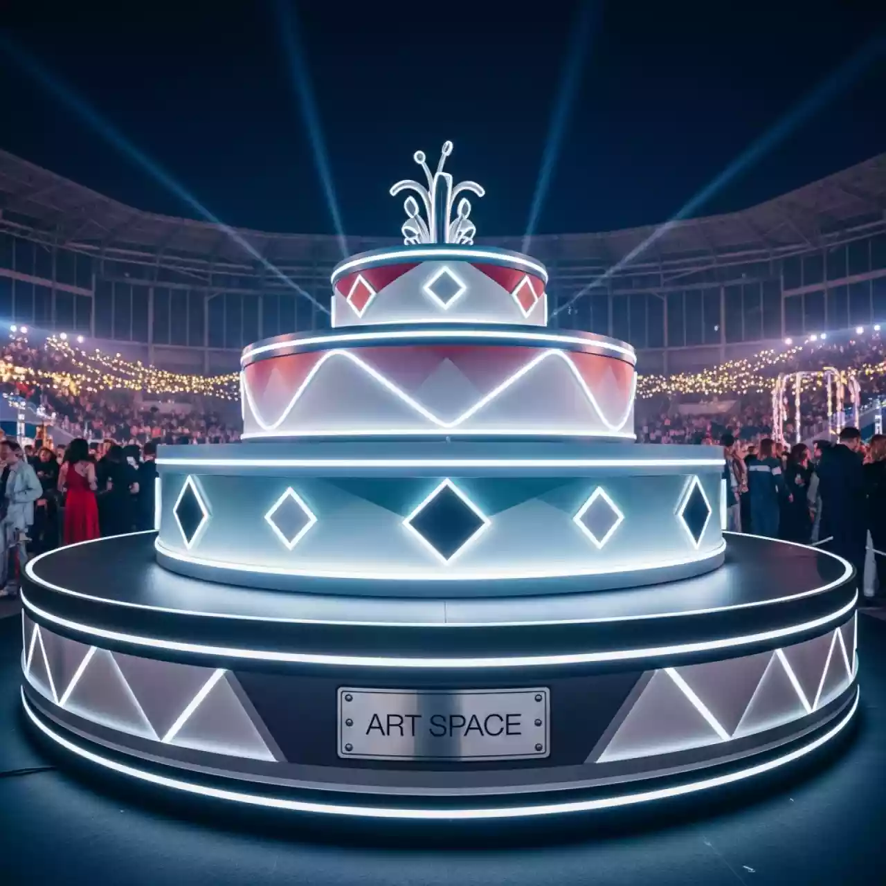 Аренда Сцена в форме торта в Сириус Арене — ART SPACE
