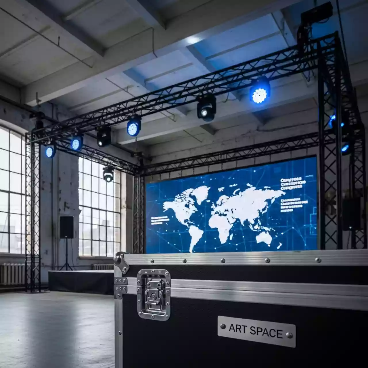 Аренда Сценическое оборудование для шоу в лофте «Студия 21» — ART SPACE