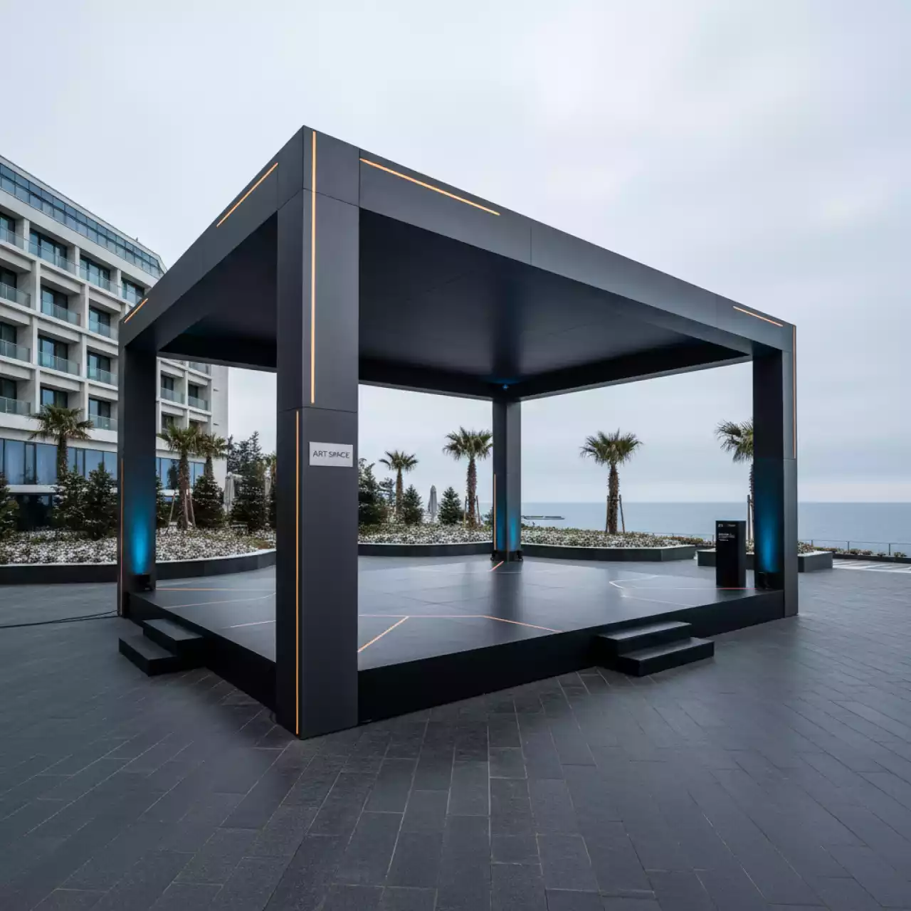 Аренда Сцены подиумы без крыши в Swissôtel Resort Sochi Kamelia — ART SPACE