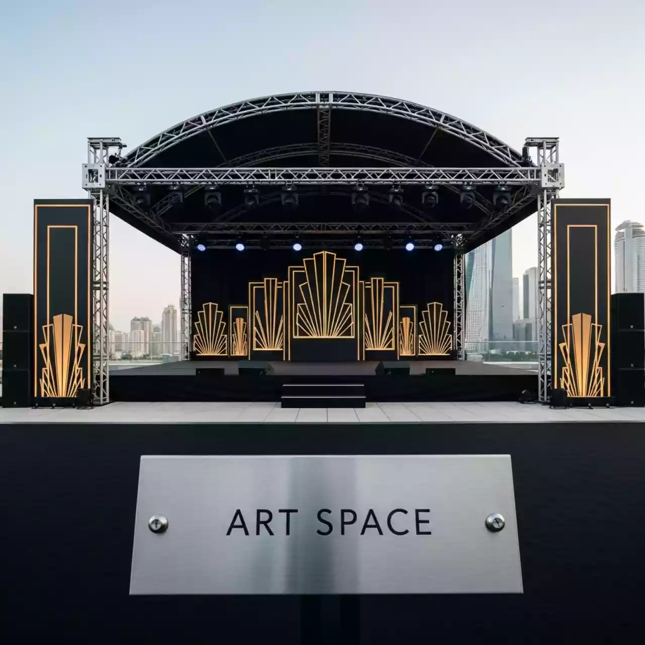 Аренда Сцены с крышей 6х8 м в Panorama by Mercure — ART SPACE