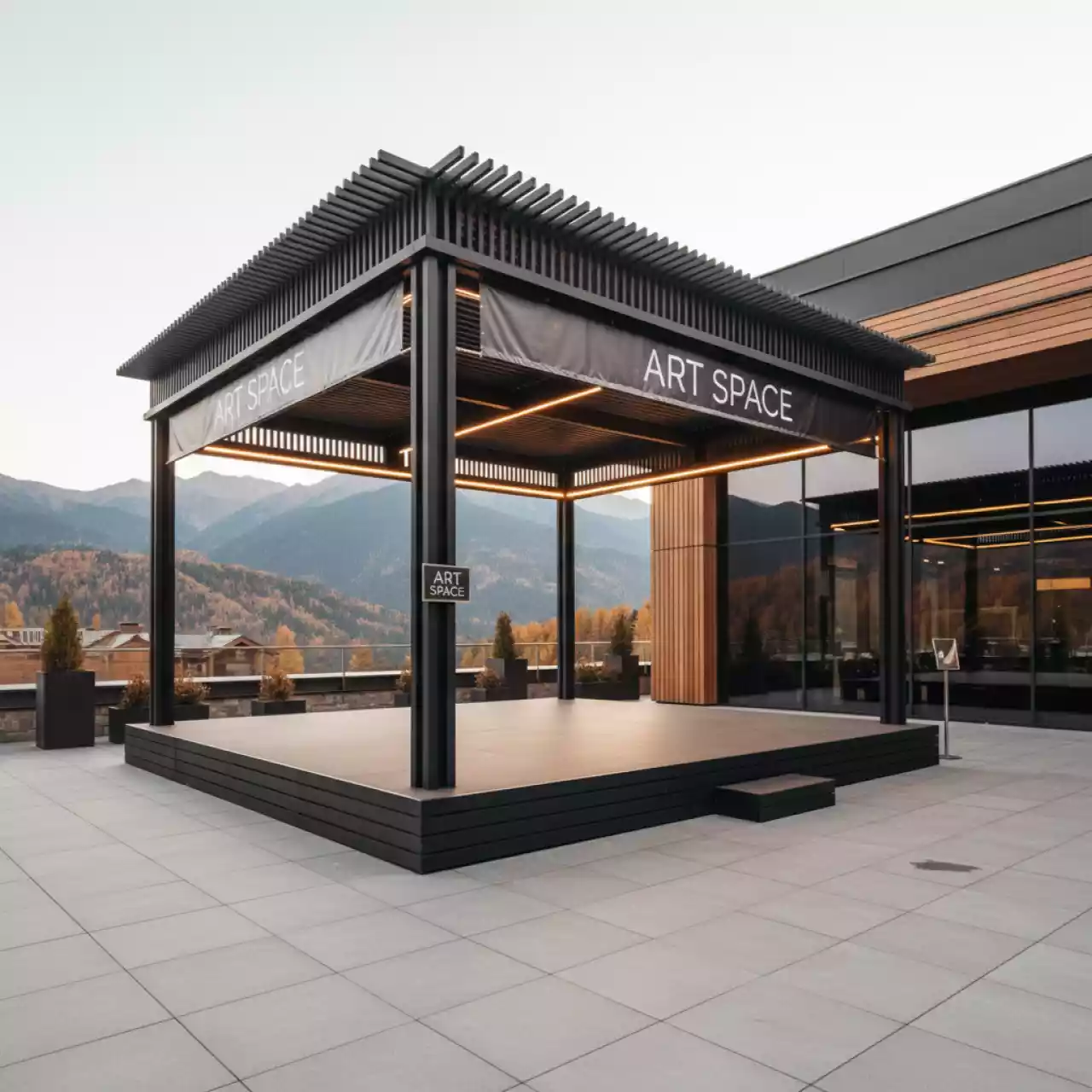 Аренда Сцены с крышей в Radisson Hotel Rosa Khutor — ART SPACE