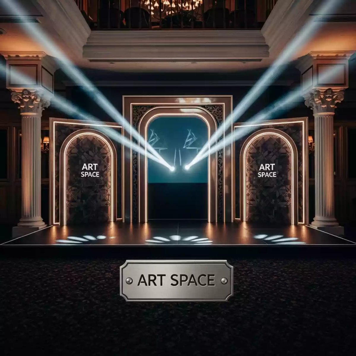 Аренда Сцены с порталами 7,5х5,5 м в ресторане «Баран-Рапан» — ART SPACE